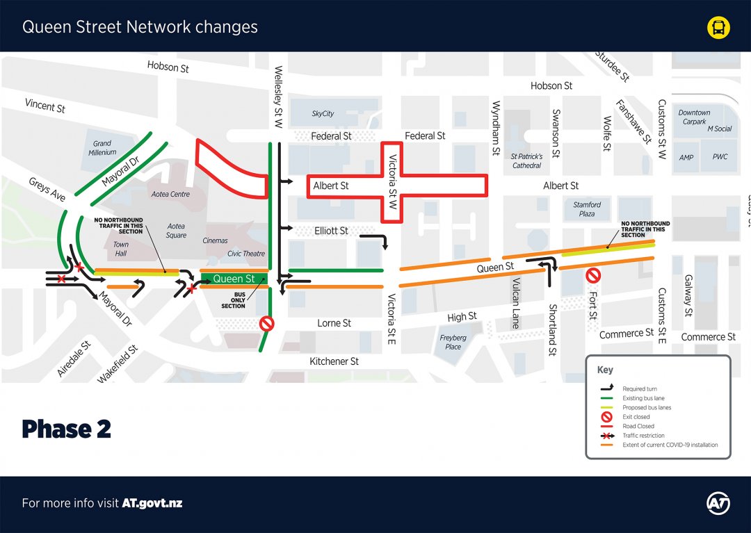 Proposed Changes For Queen Street Traffic Deliveries Bikes Buses And   Queen Street Network Changes   Consultation Maps 2 LR 